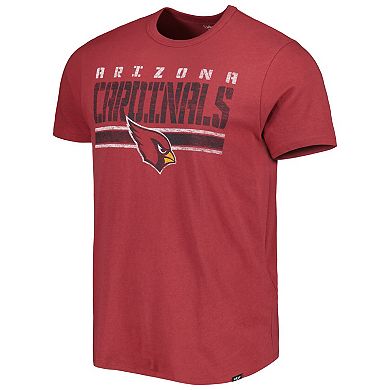 Men's '47 Cardinal Arizona Cardinals Team Stripe T-Shirt