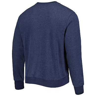 Men's '47 Heather Navy Houston Texans Bypass Tribeca Pullover Sweatshirt