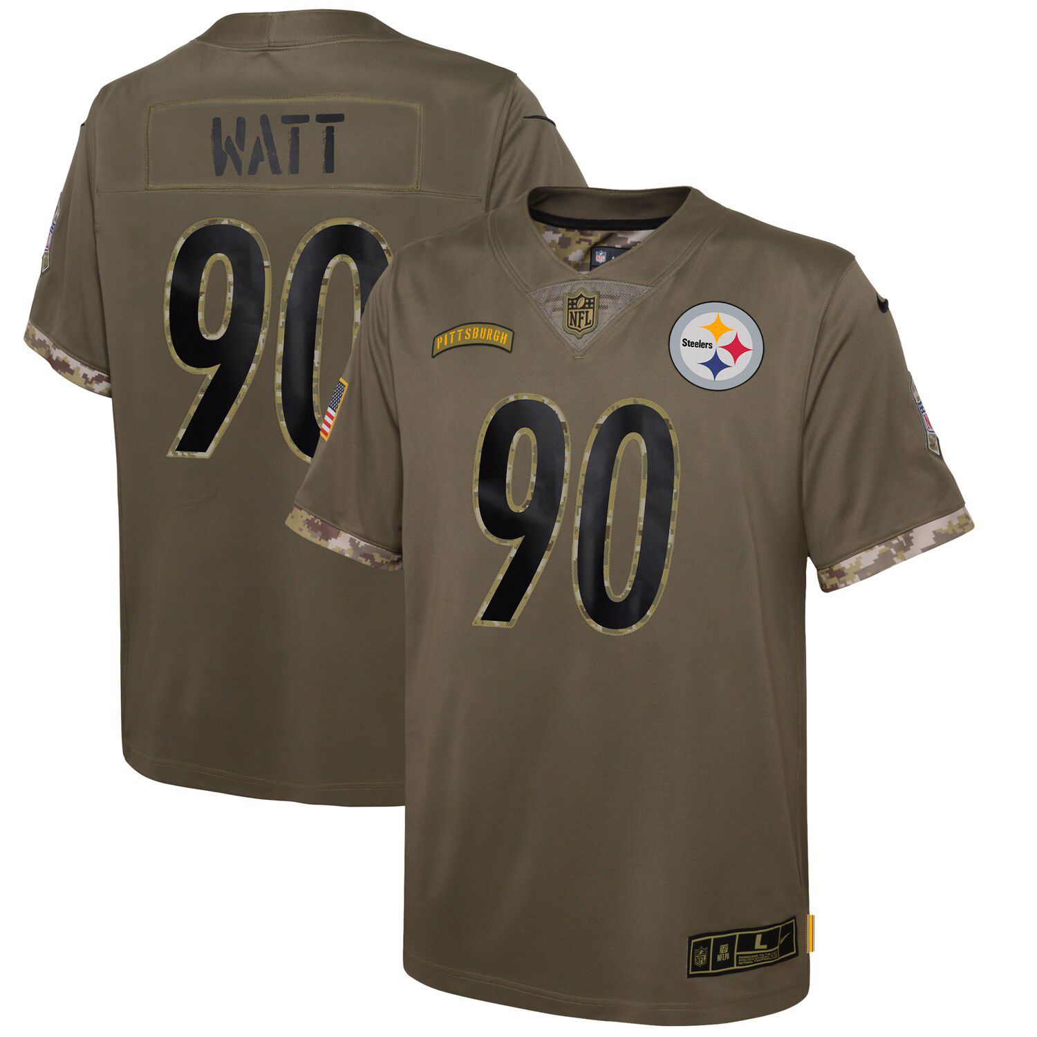 Kids NFL Salute to Service Hoodies, 2022 Military Tribute Jerseys