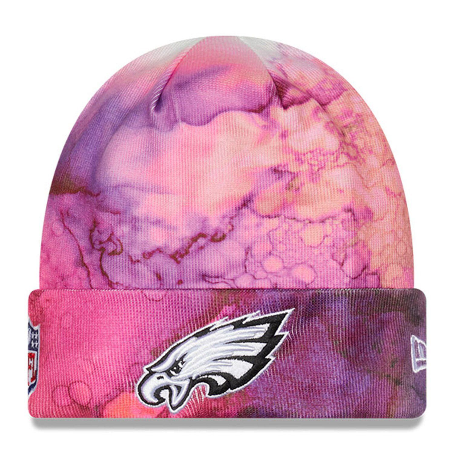 Men's New Era Heathered Black Philadelphia Eagles Hamilton Cuffed