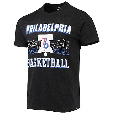Men's '47 Black Philadelphia 76ers City Edition Club T-Shirt
