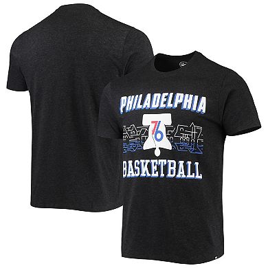 Men's '47 Black Philadelphia 76ers City Edition Club T-Shirt