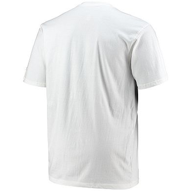Men's Champion White Georgia Bulldogs Big & Tall Arch Over Wordmark T-Shirt