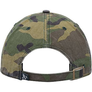 Men's '47 Camo Oakland Athletics Team Clean Up Adjustable Hat