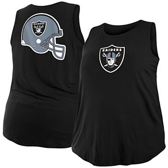 Women's New Era Black Las Vegas Raiders Plus Size Tank Top