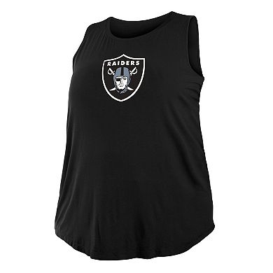 Women's New Era Black Las Vegas Raiders Plus Size Tank Top