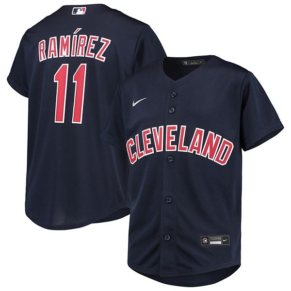 Youth Nike Jose Ramirez Navy Cleveland Indians Alternate Replica Player  Jersey