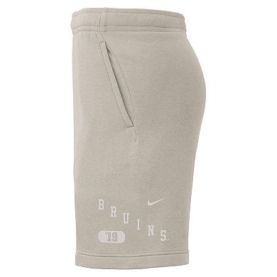 Men's Nike Cream UCLA Bruins Fleece Shorts