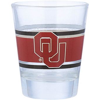 Oklahoma Sooners 2oz. Stripe Shot Glass
