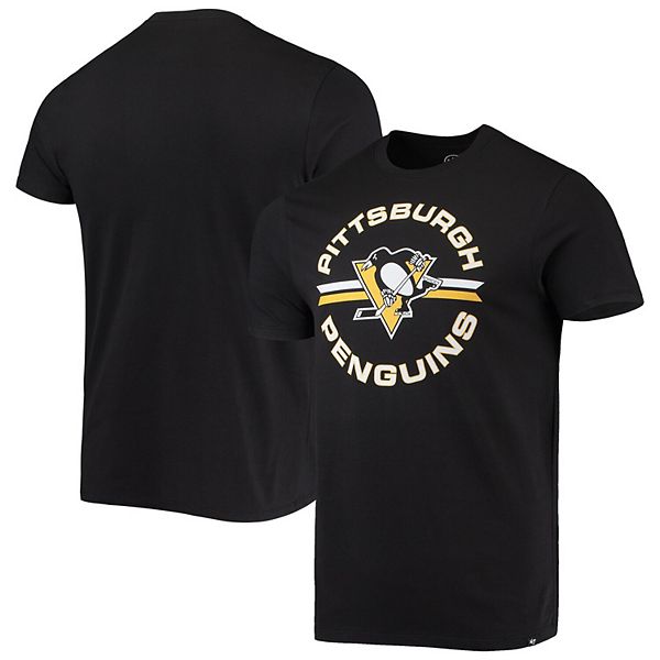 Men's '47 Black Pittsburgh Penguins Assist Super Rival T-Shirt