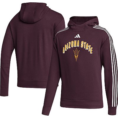 Men s adidas Maroon Arizona State Sun Devils Step Up Pullover Hoodie