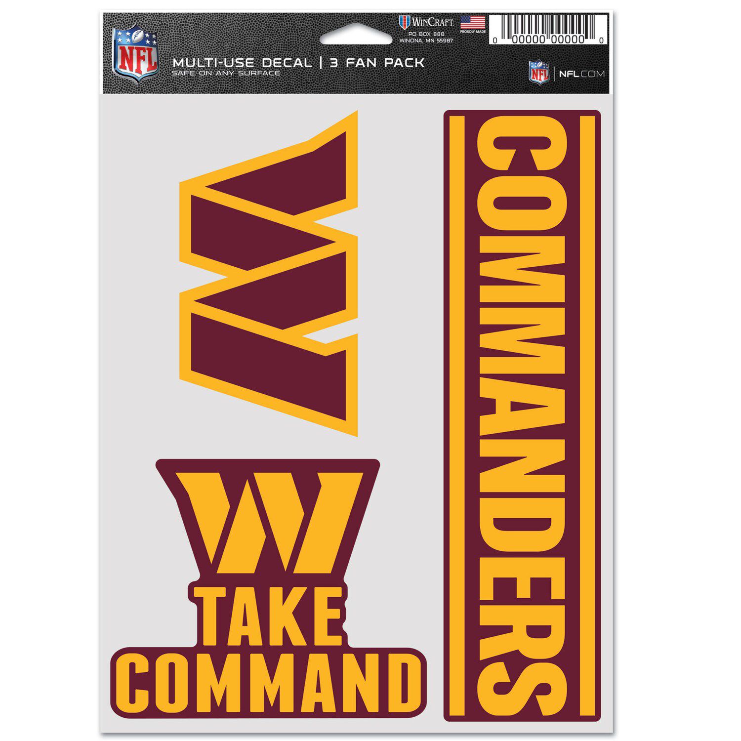 WinCraft Washington Commanders Alternate Helmet Single-Sided 3' x 5' Deluxe  Flag