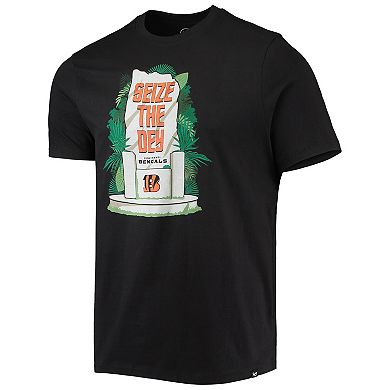 Men's '47 Black Cincinnati Bengals Logo Super Rival T-Shirt