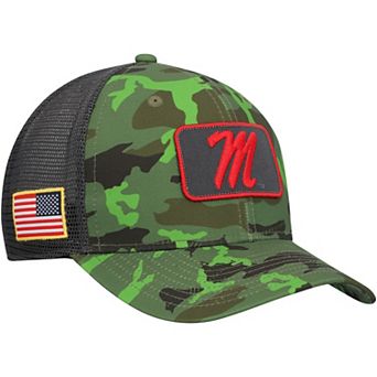 Men's Nike Camo/Black Ole Miss Rebels Classic99 Veterans Day Trucker Snapback Hat