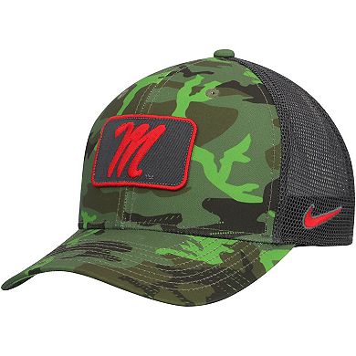 Men's Nike Camo/Black Ole Miss Rebels Classic99 Veterans Day Trucker Snapback Hat
