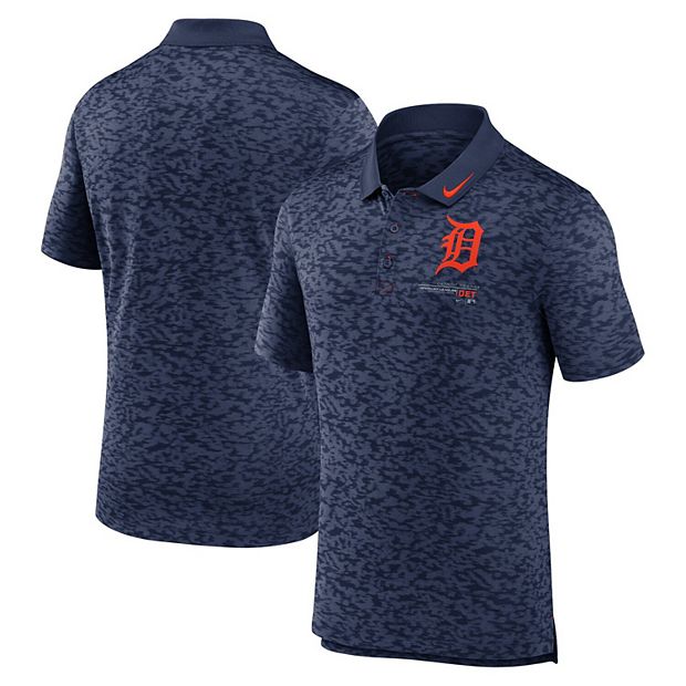 Nike Men's Detroit Tigers Next Level Polo T-Shirt - Navy - L Each