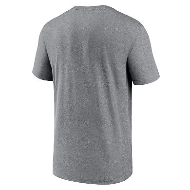 Men's Nike Heather Gray Seattle Seahawks Legend Team Shoutout Performance T-Shirt