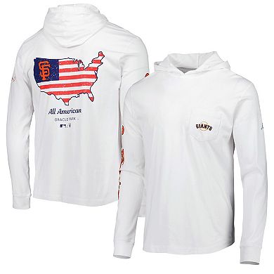 Men's johnnie-O White San Francisco Giants Edison Hoodie T-Shirt