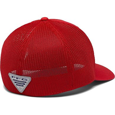 Men's Columbia Scarlet Nebraska Huskers PFG Hooks Flex Hat