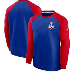 Men's Mitchell & Ness Red/Royal New England Patriots Big & Tall Gridiron  Classics Pullover Sweatshirt