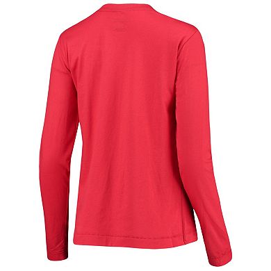 Women's Champion Red Georgia Bulldogs University Laurels Long Sleeve T-Shirt