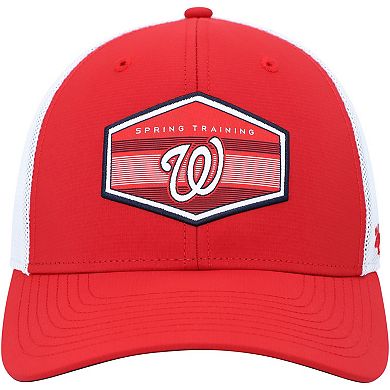 Men's '47 Red/White Washington Nationals Spring Training Burgess Trucker Adjustable Hat