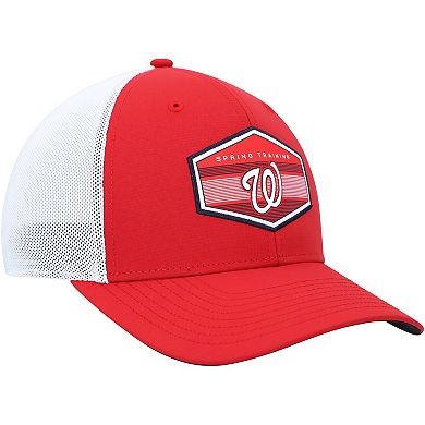 Men's '47 Red/White Washington Nationals Spring Training Burgess Trucker Adjustable Hat