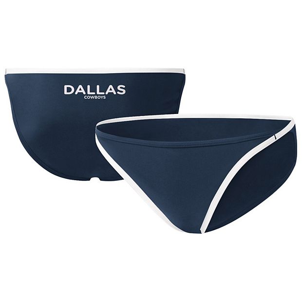 Dallas Cowboys G-III 4Her by Carl Banks Women's Play Action Bikini Top -  Navy/White