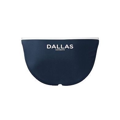 Women's G-III Sports by Carl Banks Navy Dallas Cowboys Play Action Bikini Bottom