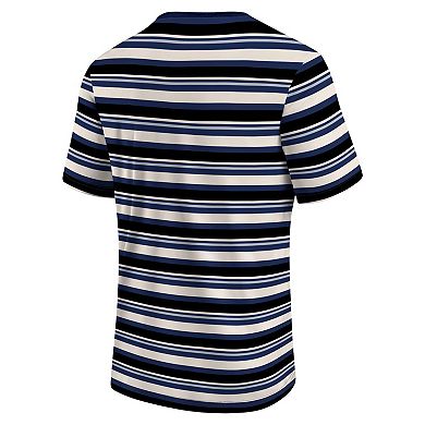 Men's Fanatics Branded Navy Sporting Kansas City Shot Clock Stripe T-Shirt