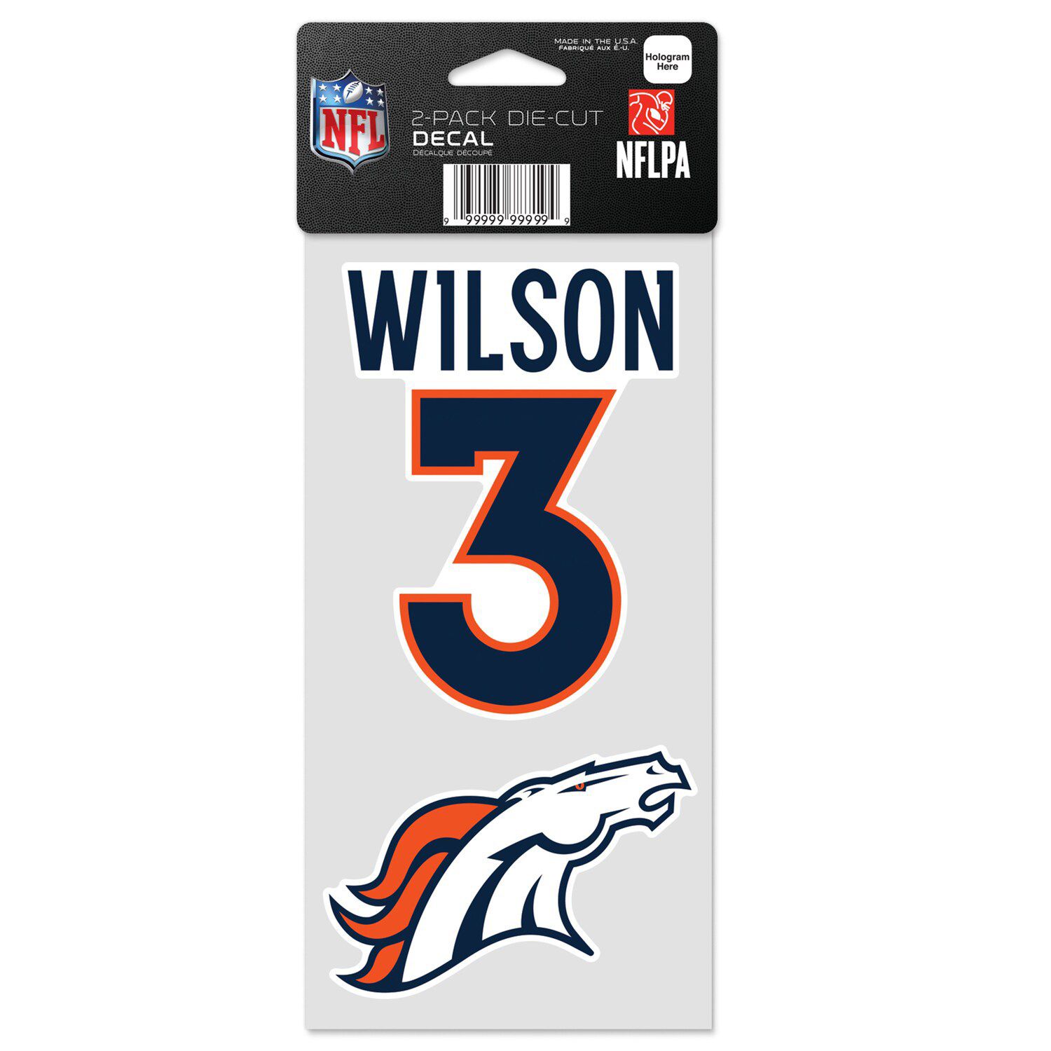 Denver Broncos D Variety Sticker Pack, High Quality Vinyl Stickers