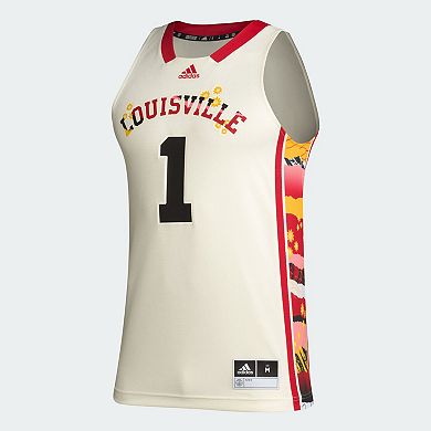 Men's adidas #1 Khaki Louisville Cardinals Honoring Black Excellence Basketball Jersey