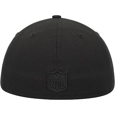 Men's New Era Washington Commanders Black on Black II Low Profile 59FIFTY Fitted Hat