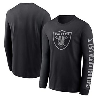 Men's Nike Black Las Vegas Raiders RFLCTV Name and Logo T-Shirt