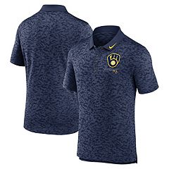 Men's Antigua Gray Milwaukee Brewers Compass Polo Size: Extra Large