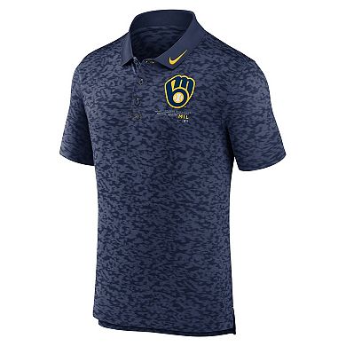 Men's Nike Navy Milwaukee Brewers Next Level Performance Polo