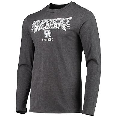 Men's Concepts Sport Royal/Heathered Charcoal Kentucky Wildcats Meter Long Sleeve T-Shirt & Pants Sleep Set