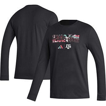 Men's adidas Black Texas A&M Aggies Honoring Black Excellence Long Sleeve T-Shirt
