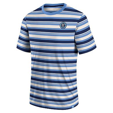 Men's Fanatics Branded Sky Blue New York City FC Shot Clock Stripe T-Shirt