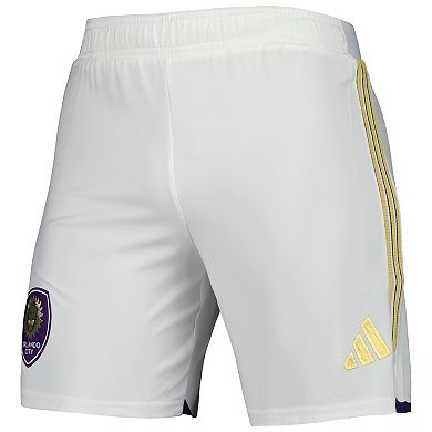 Men's adidas White Orlando City SC 2023 Away AEROREADY Authentic Shorts