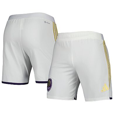 Men's adidas White Orlando City SC 2023 Away AEROREADY Authentic Shorts