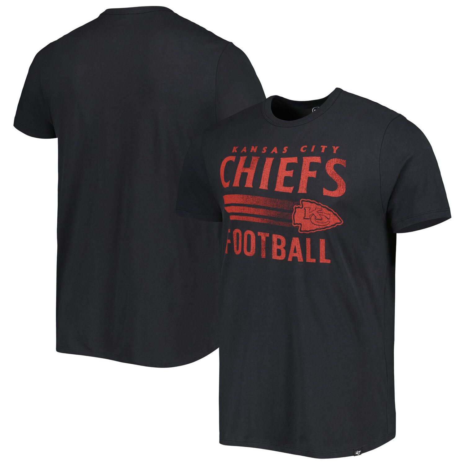 '47 Red Kansas City Chiefs Rocker Vintage Tubular T-Shirt