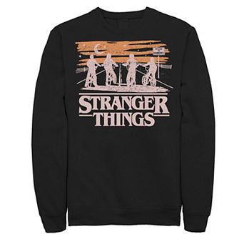 Big & Tall Netflix Stranger Things Night Silhouettes Fleece Sweatshirt