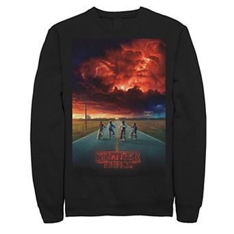 Big & Tall Stranger Things Demogorgon Cloud Poster Fleece Sweatshirt