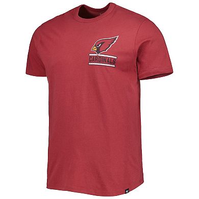 Men's '47 Cardinal Arizona Cardinals Open Field Franklin T-Shirt