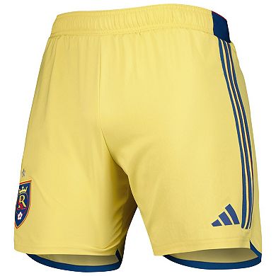 Men's adidas Gold Real Salt Lake 2023 Away AEROREADY Authentic Shorts