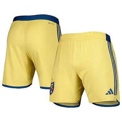 Men's adidas Gold Real Salt Lake 2023 Away AEROREADY Authentic Shorts