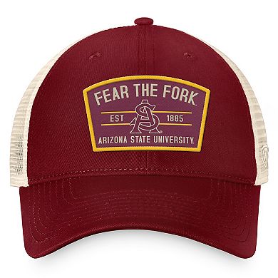 Men's Top of the World Maroon Arizona State Sun Devils Unruly Slouch Trucker Snapback Hat