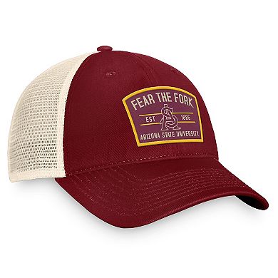 Men's Top of the World Maroon Arizona State Sun Devils Unruly Slouch Trucker Snapback Hat
