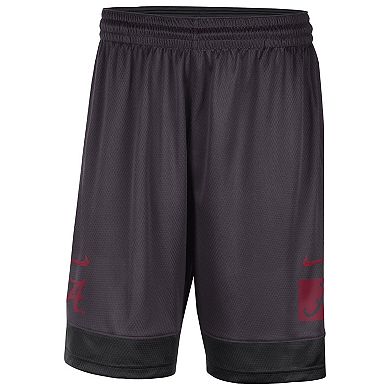 Men's Nike Charcoal Alabama Crimson Tide Performance Fast Break Shorts